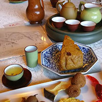 スイーツクラブでマーラーカオを作り台湾のお茶で癒しのひと時